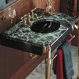 Kohler Natural Marble Console Tabletop with Metal Supporting Frame, Apron and Hardware - K-3005/K-30