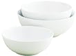 Tag Whiteware Porcelain Ceramic Serving Bowls, Graduated Sizes, Set of 3