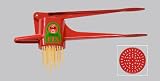 --- New in UK! --- PREPARE OWN PASTA / NOODLES IN A FEW MINUTES! Original Kull Spaetzle-Schwob-Fix (Spaetzle like handmade) RED, Spaetzle Press / Spaetzle Maker - suitable for dishwasher! Incl. Spaetzle Recipe! Also high-quality POTATO RICER!