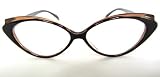 Designer Retro +2.50 Ladies Cats Eye READING GLASSES Brown Vintage Style 2.5 Womens Spectacles NEW Eyewear