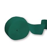 Dark Green Crepe Paper Streamer (1 Pack)