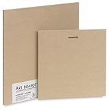 IMAGE OF Art Boards Natural Fiber Painting Panels - 11 x 14, Natural Fiber Uncradled Panel, 3/8