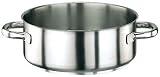 Paderno World Cuisine 39 Quart Stainless Steel Rondeau without Lid