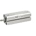 SMC CQS Series  Air Cylinder with Guide Rod Plate, Compact, Double Acting, Through Hole Mounting, Not Switch Ready, Cushioned