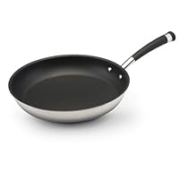 Circulon Contempo Stainless Steel Nonstick Open Skillet, 11.5'