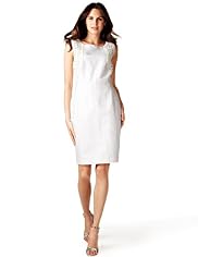Per Una Speziale Linen Blend Cornelli Shift Dress