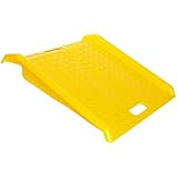 Eagle 1794 High Density Polyethylene Curb Ramp, Yellow, 1000 lbs Load Capacity, 27" Length, 27" Width, 4" Height