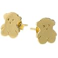 18k Yellow Gold gf Children's Teddy Bear Earrings - FREE Shipping