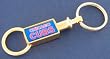 Chicago Cubs Gold Tone Valet Keychain