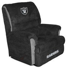 Buy Oakland Raiders NFL Team Logo Big Daddy Recliner by Baseline Sports