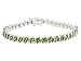 6.00CTW CHROME DIOPSIDE STERLING SILVER TENNIS BRACELET