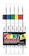 Uni PX-21 6 Color Fine Point Oil Paint Marker Set (1-Pouch)