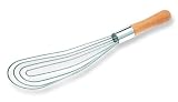 Best Manufacturers Flat Roux/Gravy Whip 12-inch Wood Handle