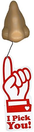Set of 12 Valentine's Cards with Nose-Shaped Pencil Sharpeners