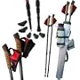 Pair of Nordic Poles, Lightweight Anti-Shock Telescopic Poles with Ergonomic Cork Grip, Nordic Walking, Trekking, Hiking (Pack of 2 Poles, Carrying Bag & Accessories)