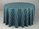 120 Inch Round Satin Stripe Tablecloth Nr