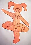Wooden Educational Jig-Saw Puzzle - Ballerina