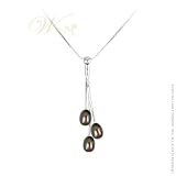 WILLOW PEARLS: *TAHITIAN BLACK TRIPLET NECKLACE*