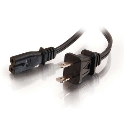Click To Cables To Go - 27399 - 6ft Polarized 2-Slot Power Cord Details... Cables To Go - 27399 - 6ft Polarized 2-Slot Power Cord