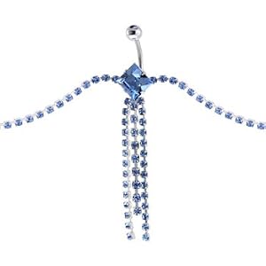 SWAROVSKI Light Blue MONTE CARLO CHANDELIER Belly Chain