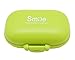 Meta-U- 4 Compartments Pill Case- PP Plastic- for Vitamins |Probiotics | Fish Oil | Calcium Chewables- Pill Organizer for Travel | Daily Dose | Emergencies- 1 Pcs (Green)