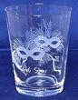 Individually Hand Etched Mardi Gras Rocks Glass 4.5"H Set / 4