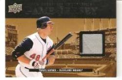 2008 Upper Deck UD Game Materials 1999 #99-TH Travis Hafner - Cleveland Indians (Piece of Authentic Game Used Jersey) (Baseball Cards)