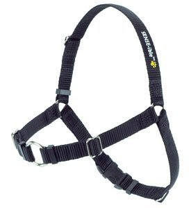 SENSE-ation No-Pull Dog Harness - Large/Wide (Black) by SofTouch Concepts