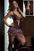 3pc Fascinating Leopard Dress Pink Leopard One Size