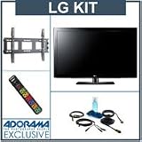 LG 42LD550 42 inch Class 1080p Full HD LCD TV, with Advanced Accessory Kit (2 HDMI Cables, 1 RGB Cable, 1 Audio Cable, Plasma / LCD Clean Kit, Monster 6 Outlet Surge Protection, TV Wall and Ceiling Mount)