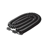 Steren 302-007BK 7-feet Black Coiled Handset Cord Landline Telephone Accessory