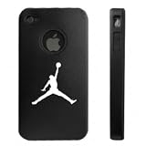 Apple iPhone 4 4S 4G Black Aluminum & Silicone Case Air jordan