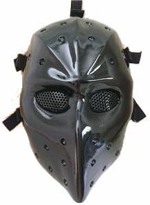 NEEWAR BESTDEAL AVENGER Mask - Fiberglass Knight Rider Full Face Mask Airsoft - Black Goalie Mask Army Airsoft Paintball BB Gun Full Face Game Protect Mask for Hunting Wargame, Costume Cosplay and All Military Purpose