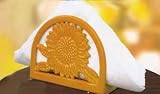 Iron Sunflower Yellow Napkin Holder Kitchen Storage
