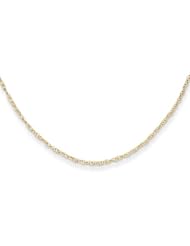 MadiK® Kids Collection 14k Yellow Gold Polished Childs Rope Chain 13"