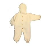 Produkt-Bild: Baby Overall, 100% Schurwolle Fleece, Engel Natur, Gr. 50/56, Natur