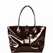 Dooney Bourke Medium Patent Leather Cindy Bag Tote Brown Tmoro