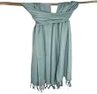 Soft and Silky Beautiful Viscose Pashmina Grey Shawl/ Wrap 28" X 78"
