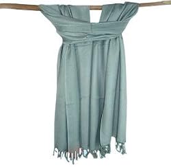 Soft and Silky Beautiful Viscose Pashmina Grey Shawl/ Wrap 28" X 78"