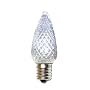 White LED C9 Replacement Light Bulb / Intermediate Base L.E.D. / .96 Watt Holiday and Christmas Lighting Replacement