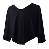 Mamaflage Breastfeeding V Neck Poncho in Black
