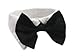 DOGGIE DESIGN Dog Bow Tie Tuxedo Collar- Black, Small (Neck 11-13