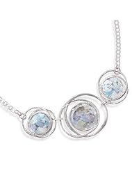 17" Abstract Circle Roman Glass Necklace