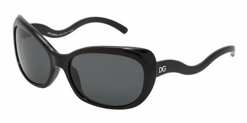 Dolce & Gabbana DG4060 Shiny Black/Grey Sunglasses (DG4060-501-87-58-16-130)