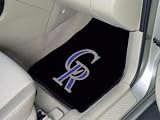 Colorado Rockies universal fit Carpet 2 Pc Car Floor Mat (Rug)