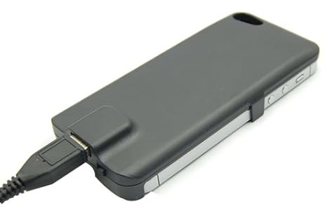iPhone 5 アイフォン バッテリー 内蔵 ケース 2800mAh 黒