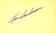 Lou Boudreau Autographed / Signed 3x5 Card