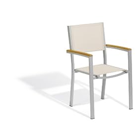 Oxford Garden Travira Armchair, Natural Sling, 4-Pack