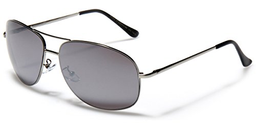 L-XL Oversized Men's Round Aviator Sunglasses