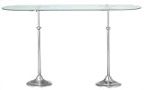 America Retold Antique Nickel and Glass Adjustable Pastry Stand